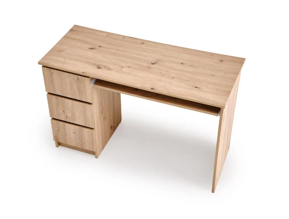 Biurko CINO dąb artisan z szufladami na rolkowych prowadnicach I sklep meblowy MIRAT.