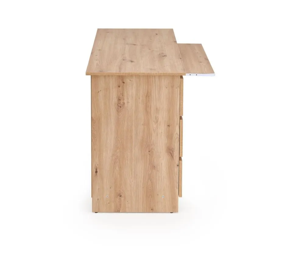 Biurko CINO dąb artisan z szufladami na rolkowych prowadnicach I sklep meblowy MIRAT.
