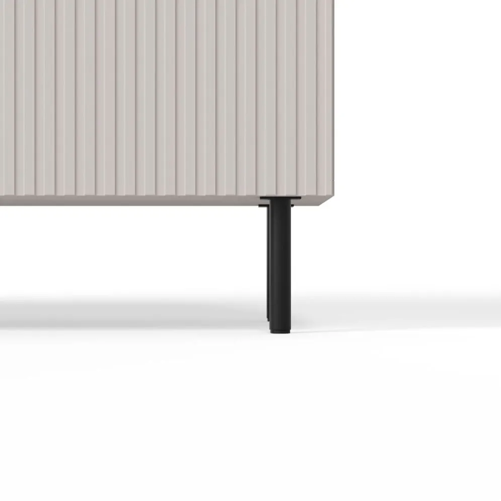 Komoda PAXOS 2 180cm kaszmirowa ryflowana I sklep meblowy MIRAT. styl RYFLOWANY