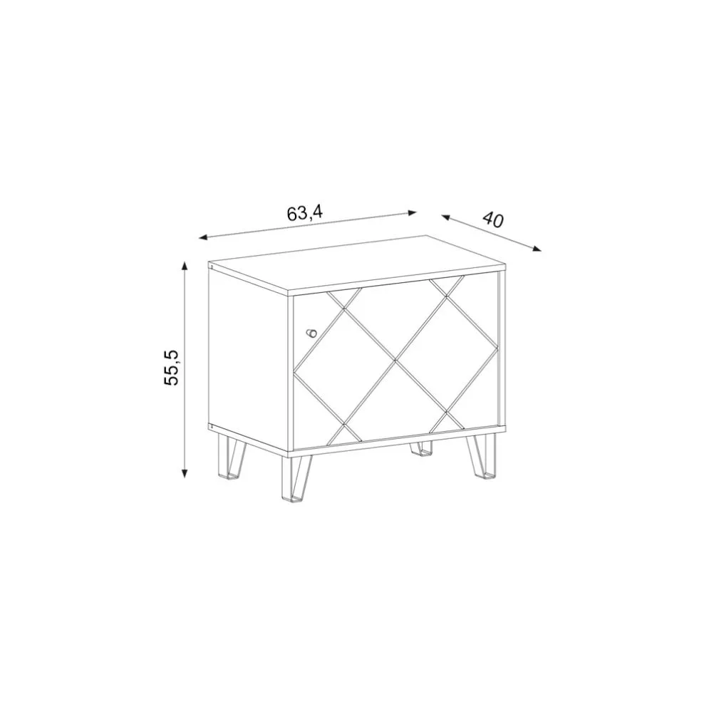 BILBAO SZAFKA BL20 CRAFT TABACO/GRAFIT | sklep MIRAT