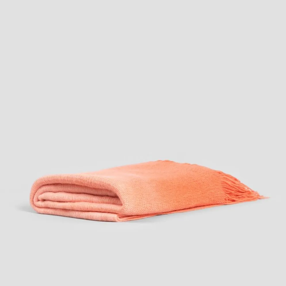 Koc Finns koralowy ombre 130x170 cm | MIRAT