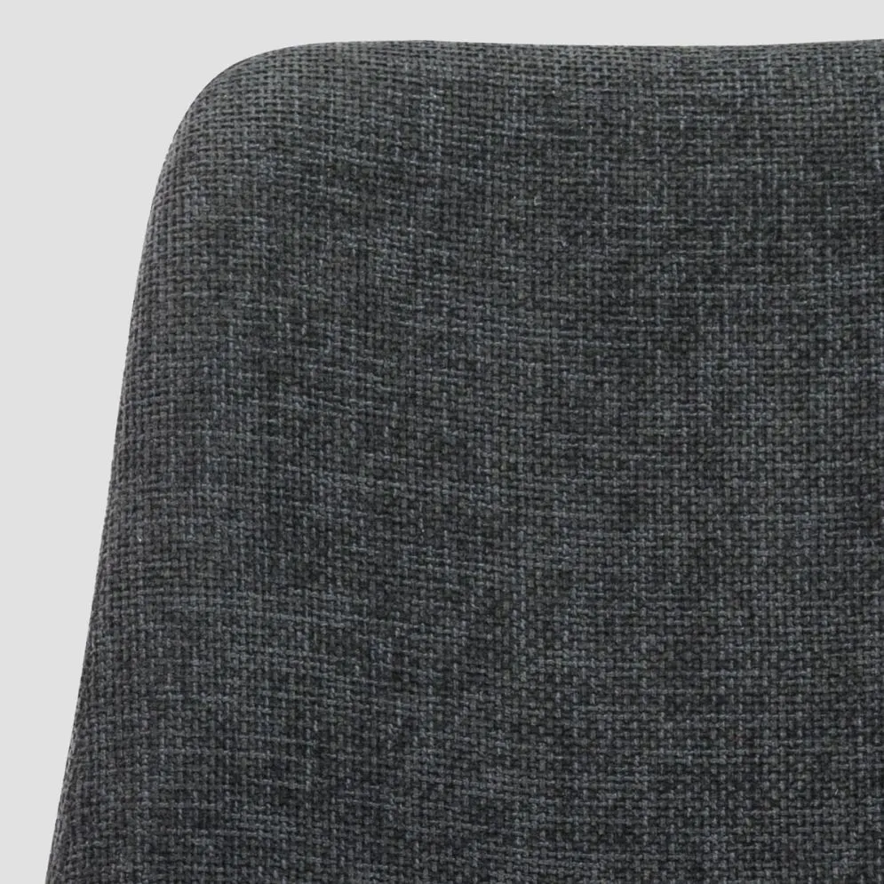 Krzesło ciemnoszare SILLA na czarnym stelażu | MIRAT styl LOFT
