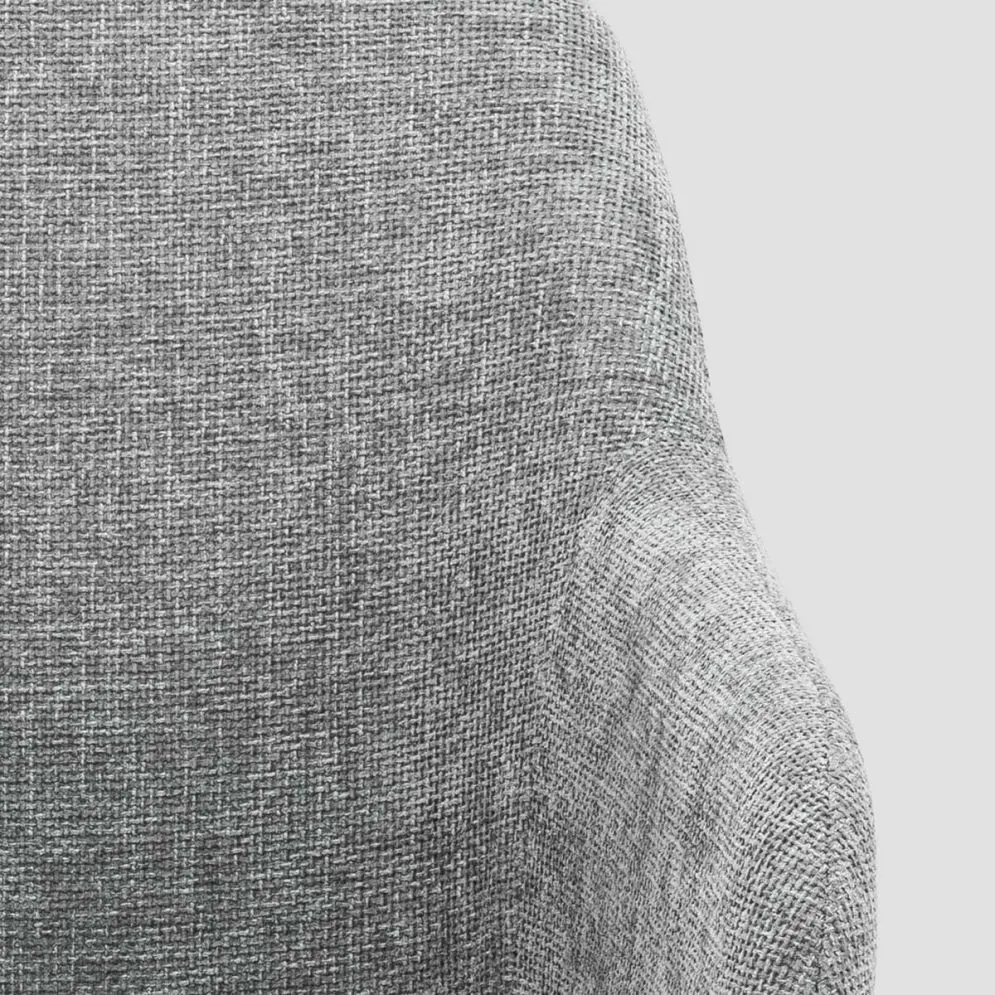 Krzesło tapicerowane SABOR szare z podłokietnikami | MIRAT styl LOFT