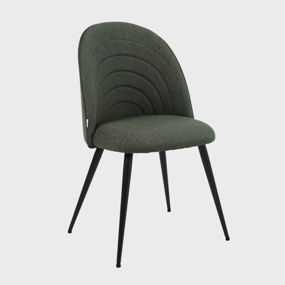 Krzesło tapicerowane LUDI zielone w stylu loft| MIRAT styl LOFT