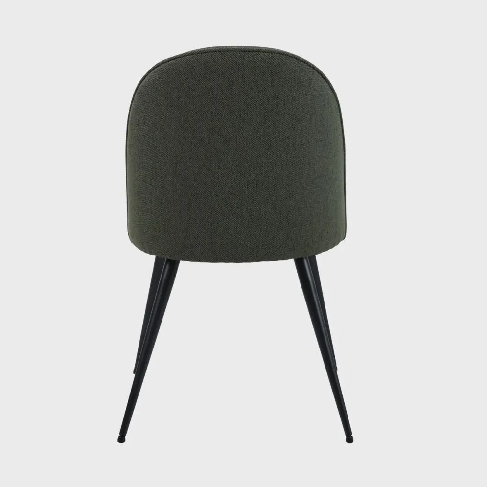 Krzesło tapicerowane LUDI zielone w stylu loft| MIRAT styl LOFT