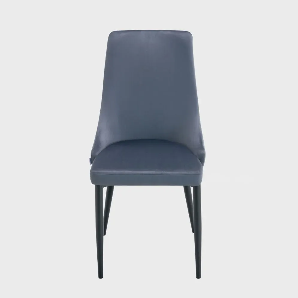 Krzesło loftowe LOGAN ciemnoszare z czarnymi nogami|MIRAT styl LOFT