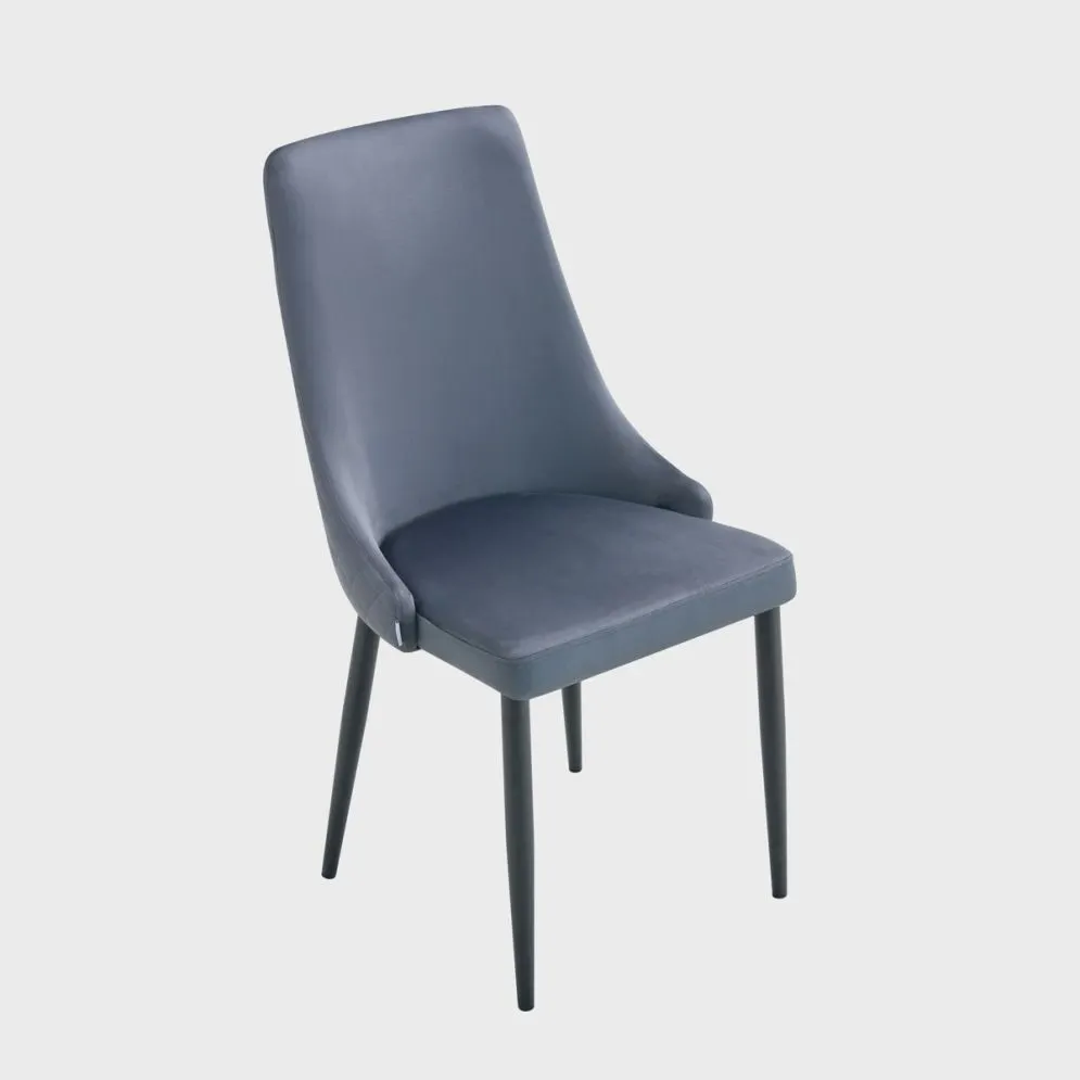 Krzesło loftowe LOGAN ciemnoszare z czarnymi nogami|MIRAT styl LOFT