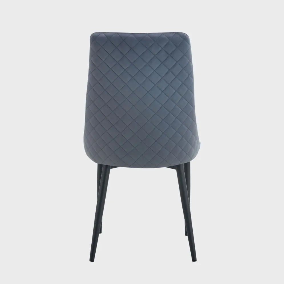 Krzesło loftowe LOGAN ciemnoszare z czarnymi nogami|MIRAT styl LOFT