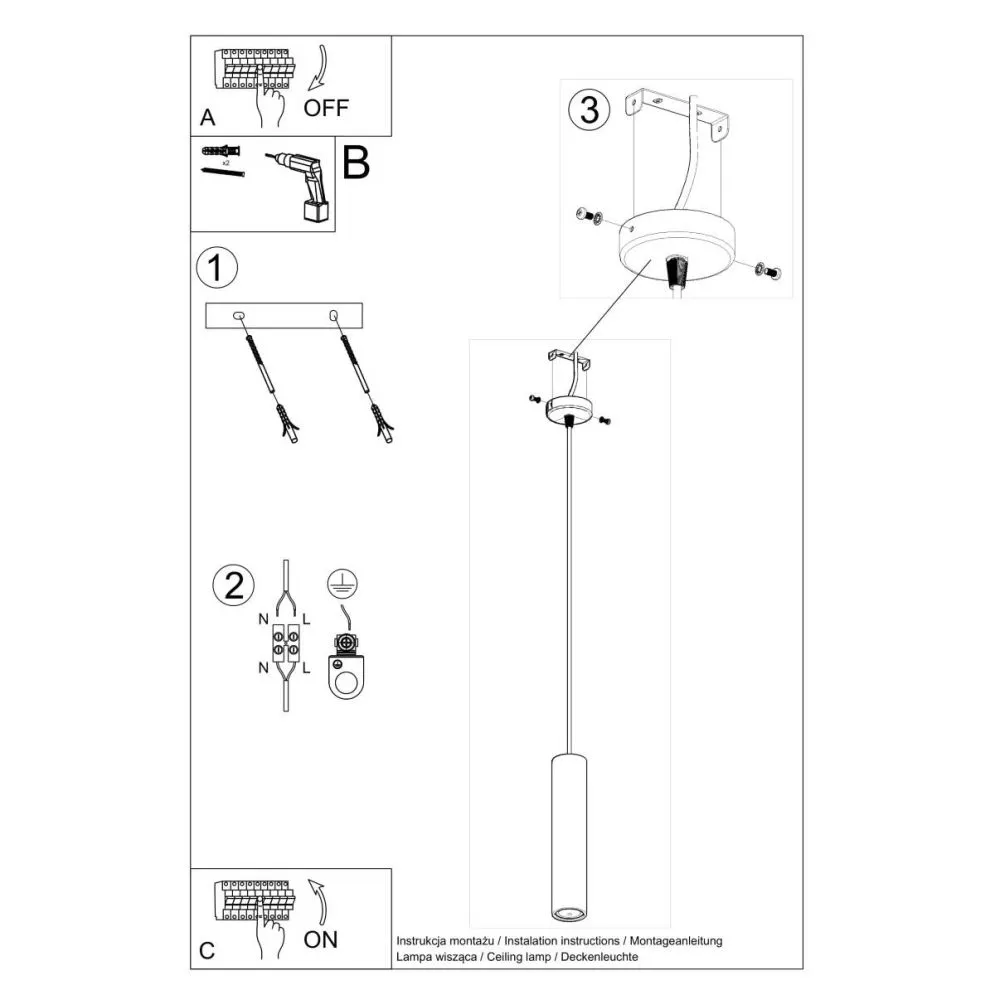 Lampa wisząca LUVO 1 | sklep MIRAT kolekcja luvo