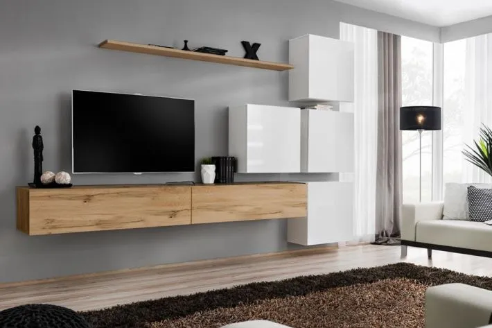 Meblościanka SWITCH IX siedmioczęściowa wisząca | MIRAT. w stylu kolekcja SWITCH