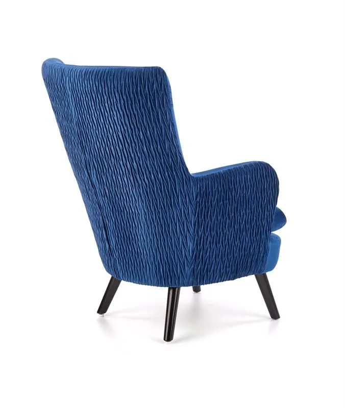 Fotel RAVEL VELVET granatowy tapicerowany aksamitem | MIRAT. w stylu kolekcja