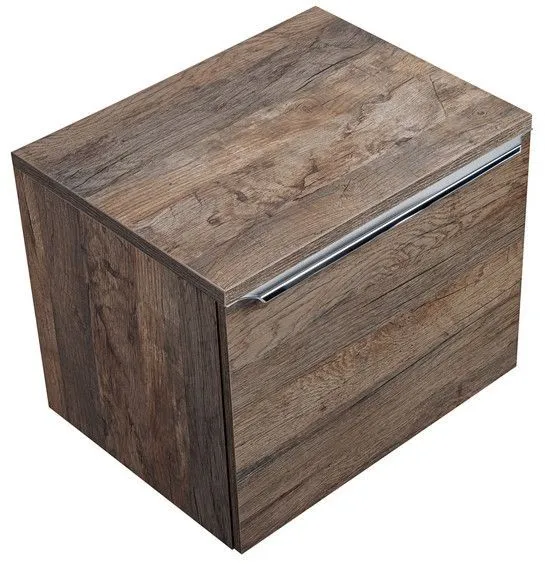 Szafka pod umywalkę nablatową SANTA FE OAK 60 + SANTA FE OAK 60 + regał dolny 20 dąb COMAD | MIRAT. styl LOFT kolekcja SANTA FE OAK