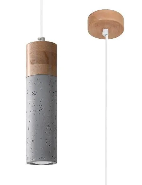 Lampa wisząca ZANE 1 szara | sklep MIRAT kolekcja zane