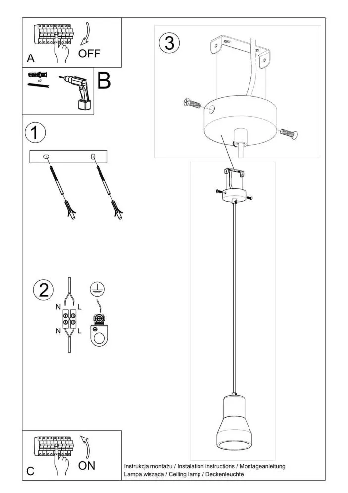 Lampa wisząca QUBIC czarna | sklep MIRAT kolekcja qubic