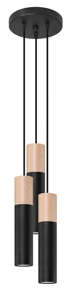 Lampa wisząca PABLO 3P czarna | sklep MIRAT kolekcja pablo