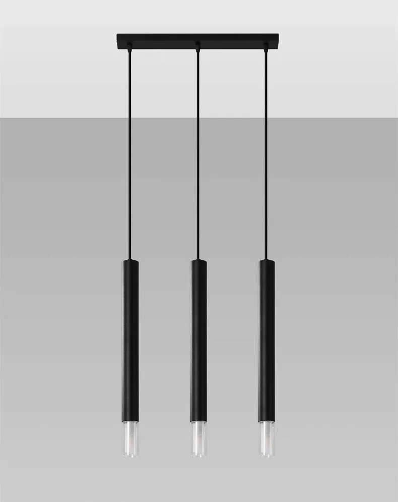Lampa wisząca WEZYR 3 czarna | sklep MIRAT  kolekcja wezyr