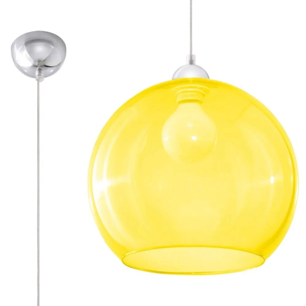 Lampa wisząca BALL żółta | sklep MIRAT kolekcja ball
