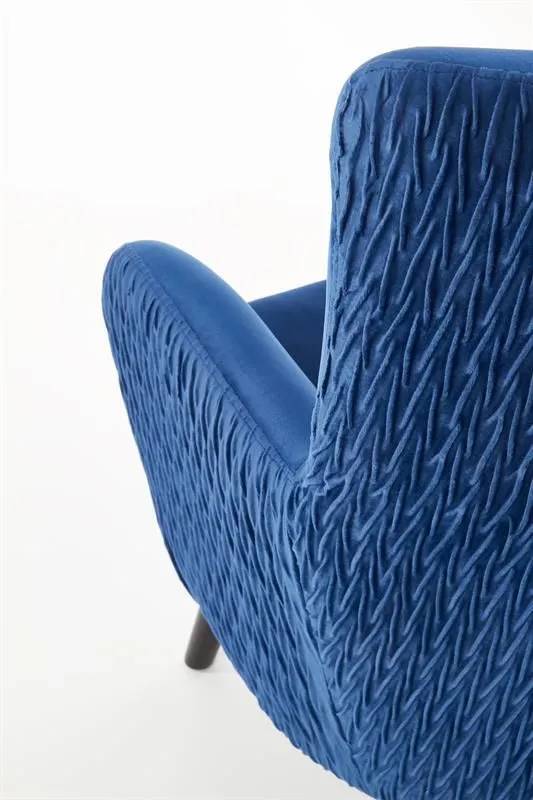 Fotel RAVEL VELVET granatowy tapicerowany aksamitem | MIRAT. w stylu kolekcja