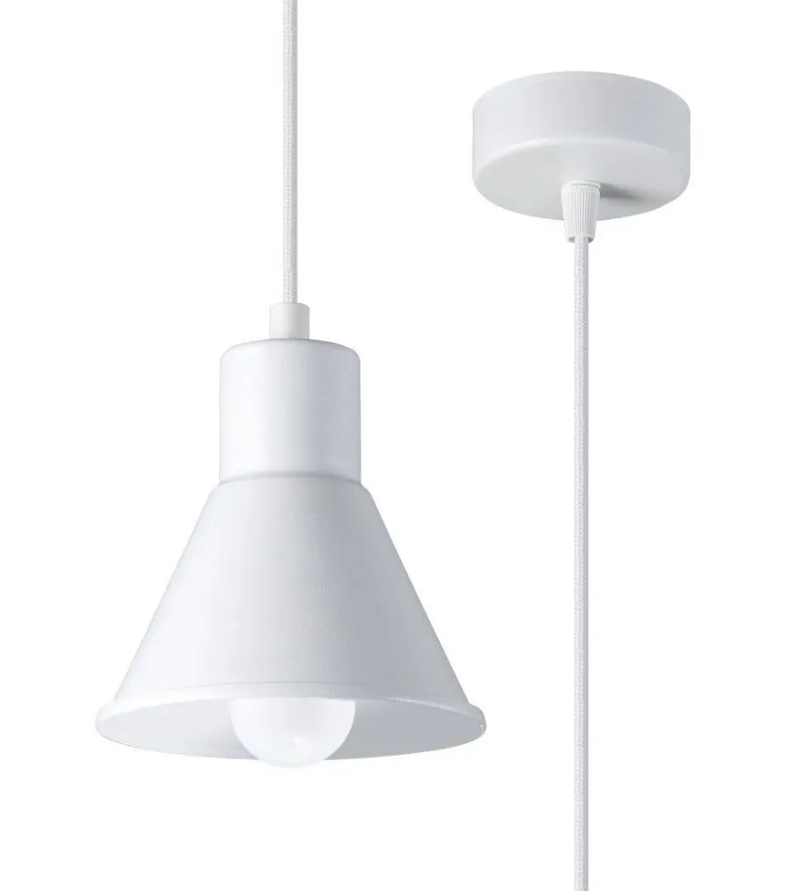 Lampa wisząca TALEJA 1 biała [E27] | sklep MIRAT  kolekcja taleja