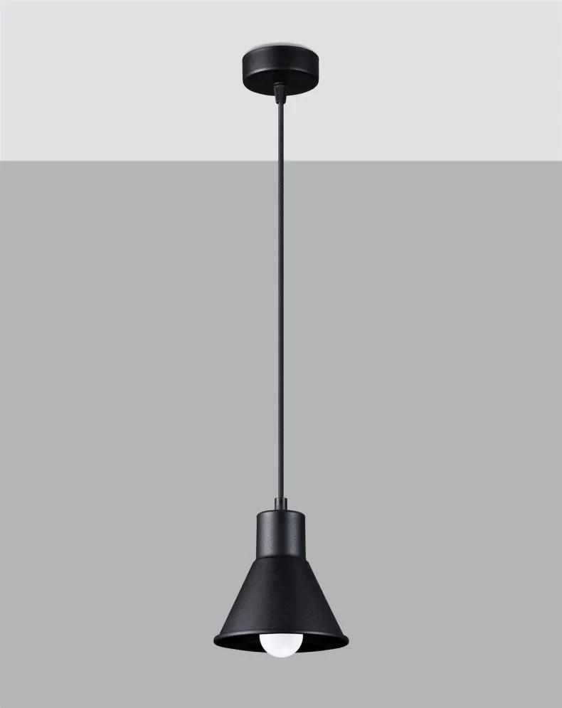 Lampa wisząca TALEJA 1 czarna [E27] | sklep MIRAT  kolekcja taleja