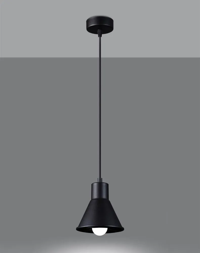 Lampa wisząca TALEJA 1 czarna [E27] | sklep MIRAT  kolekcja taleja