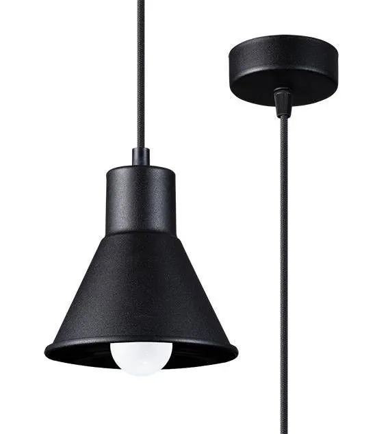 Lampa wisząca TALEJA 1 czarna [E27] | sklep MIRAT  kolekcja taleja