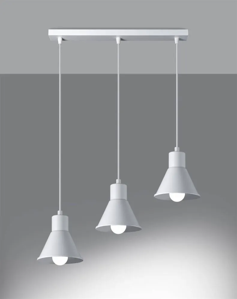 Lampa wisząca TALEJA 3 biała [E27] | sklep MIRAT  kolekcja taleja