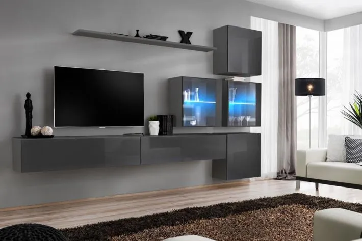 Meblościanka SWITCH XIX modułowa na wysoki połysk | MIRAT. w stylu kolekcja SWITCH