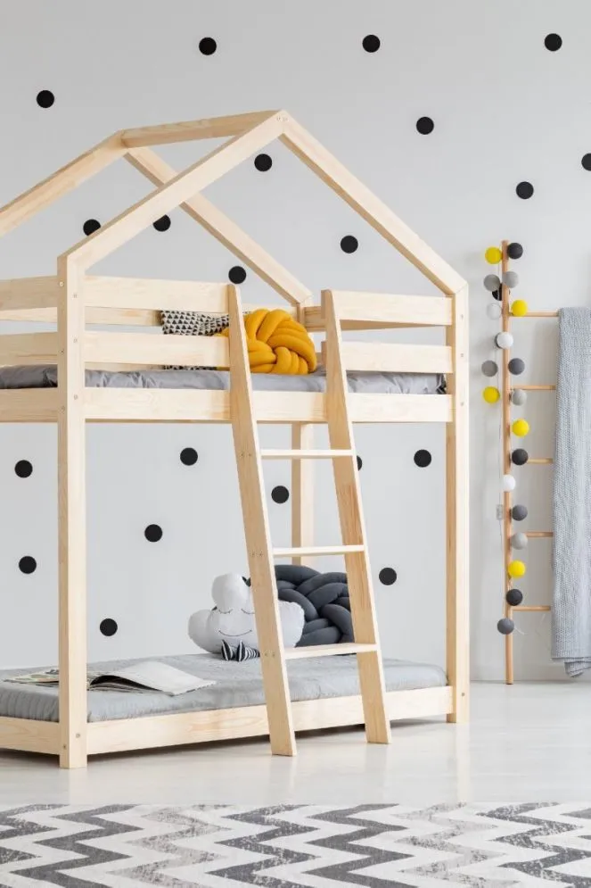 Łóżko MILA DMP 80x140 sosna domek piętrowe | MIRAT. w stylu kolekcja MILA