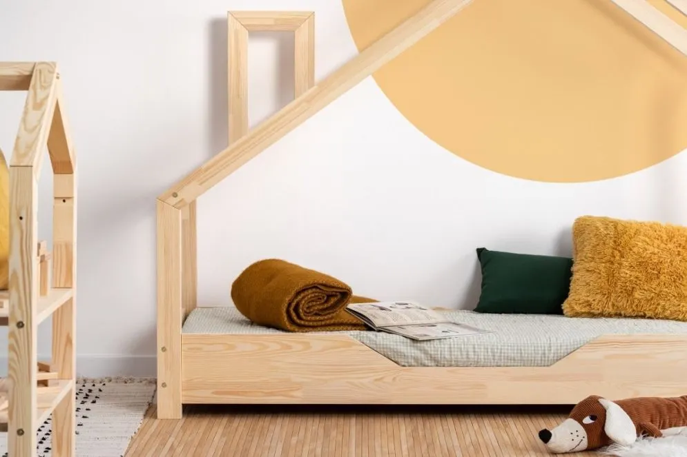 Łóżko dziecięce LUNA B 80x160 sosna polskiej produkcji | MIRAT. w stylu kolekcja LUNA