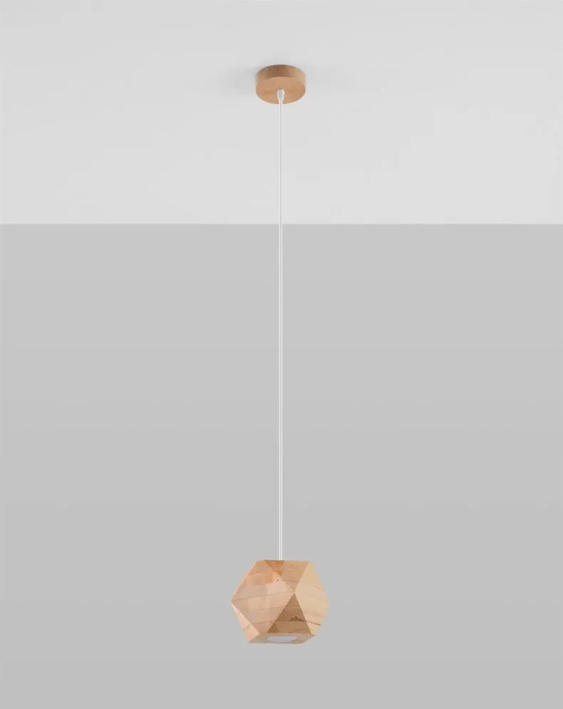 Lampa wisząca WOODY naturalne drewno | sklep MIRAT kolekcja woody