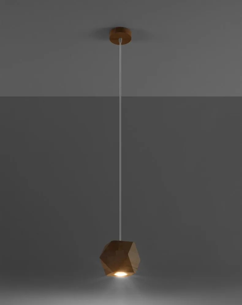 Lampa wisząca WOODY naturalne drewno | sklep MIRAT kolekcja woody