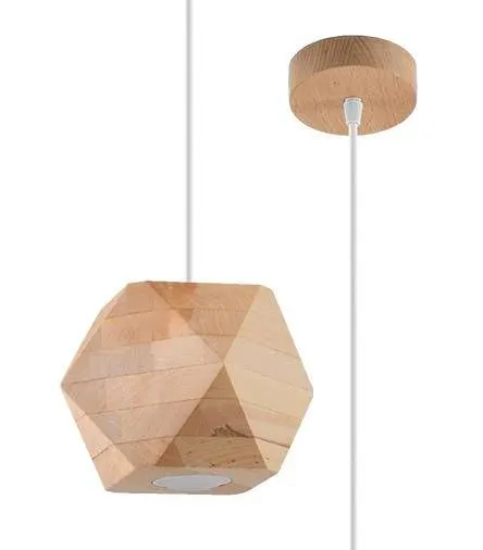 Lampa wisząca WOODY naturalne drewno | sklep MIRAT kolekcja woody