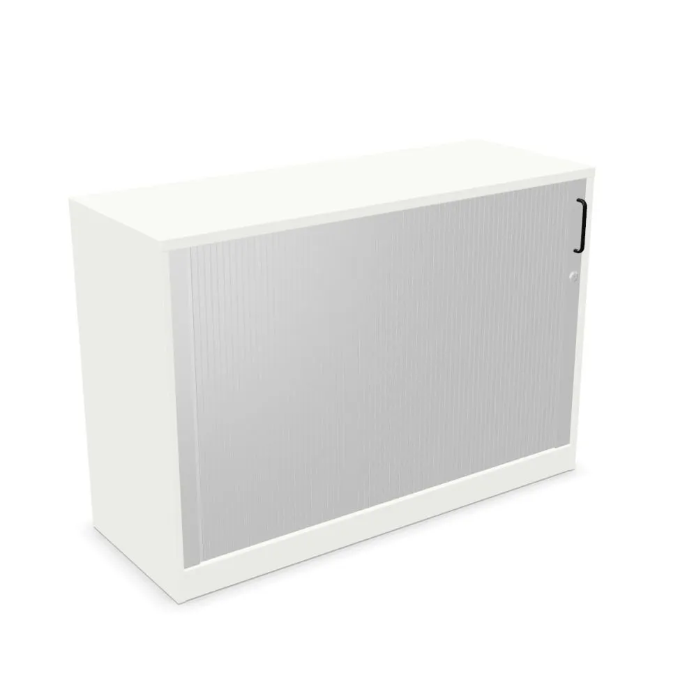 Szafka biurowa żaluzjowa EASY SPACE CABINET HRT 2-OH 120cm biała zamykana I sklep meblowy MIRAT.