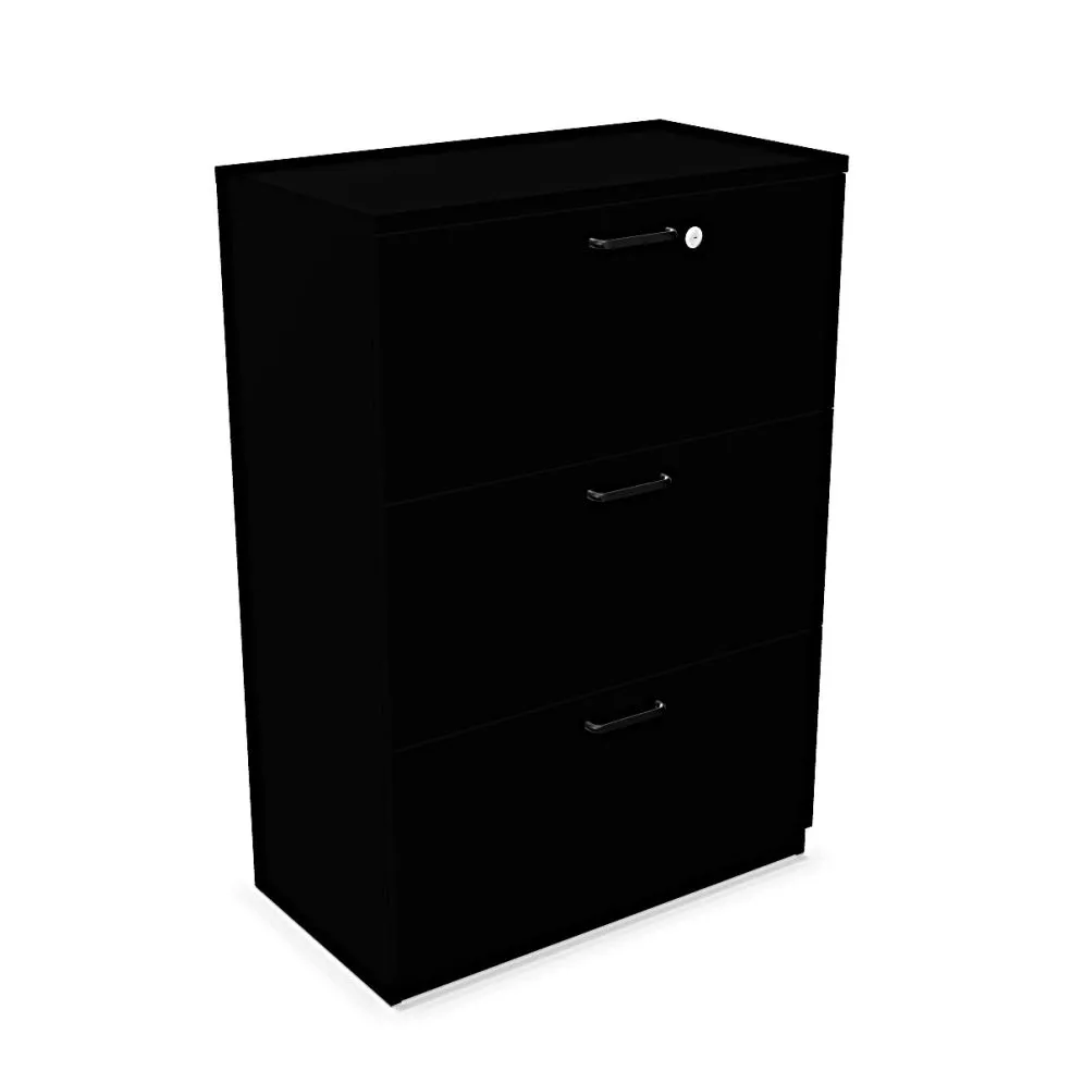 Komoda biurowa EASY SPACE CABINET 3D 80cm czarna zamykana I sklep meblowy MIRAT.
