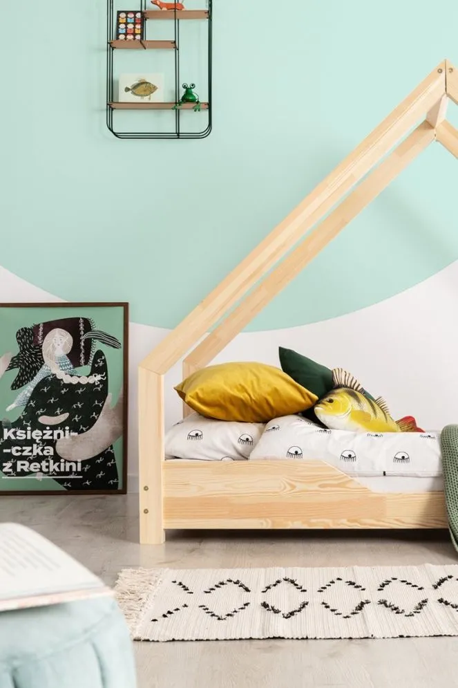 Łóżko dziecięce LOCA B 80x180 sosna drewniane jednoosobowe | MIRAT. w stylu kolekcja LOCA