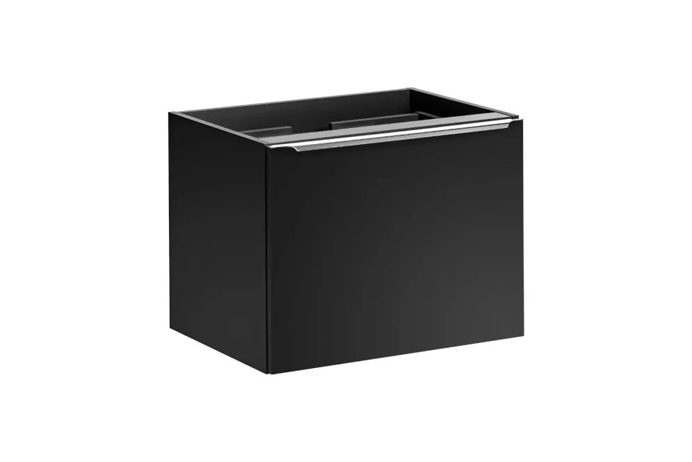 Wisząca szafka pod umywalkę nablatową SANTA FE BLACK 60 cmx2+ regał 20cm - zestaw z blatem 140cm I sklep meblowy MIRAT. styl LOFT