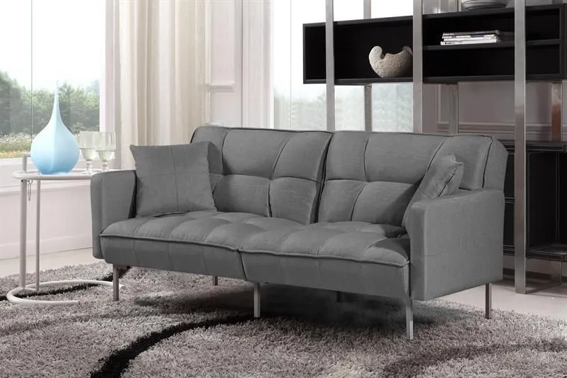 Sofa ROBERTO ciemno szara rozkładana z poduszkami | MIRAT. w stylu kolekcja