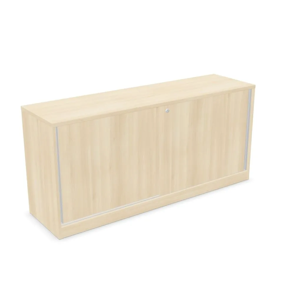 Szafka biurowa przesuwna EASY SPACE CABINET S 1.5-OH 160cm akacjowa zamykana I sklep meblowy MIRAT.