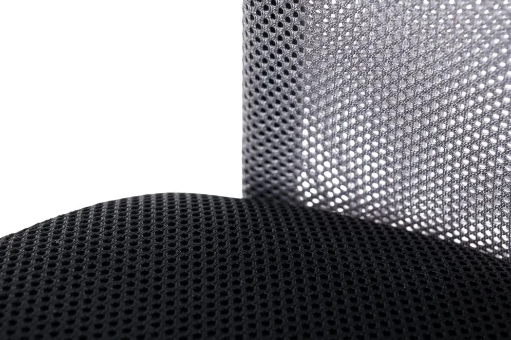 Designerski fotel biurowy Q-025 czarno szary z mechanizmem TILT | MIRAT