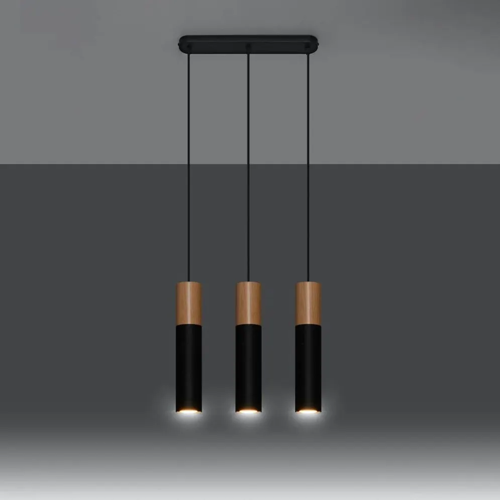 Lampa wisząca PABLO 3L czarna | sklep MIRAT kolekcja pablo