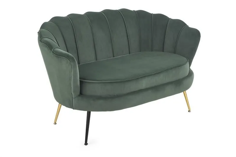 Sofa AMORINITO XL ciemno zielona w stylu glamour | MIRAT. styl GLAMOUR, PASTELE