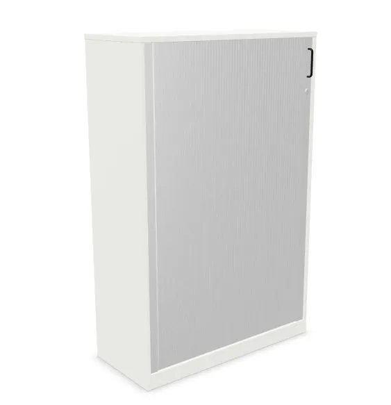 Szafka biurowa żaluzjowa EASY SPACE CABINET HRT 4-OH 100cm biała zamykana I sklep meblowy MIRAT.
