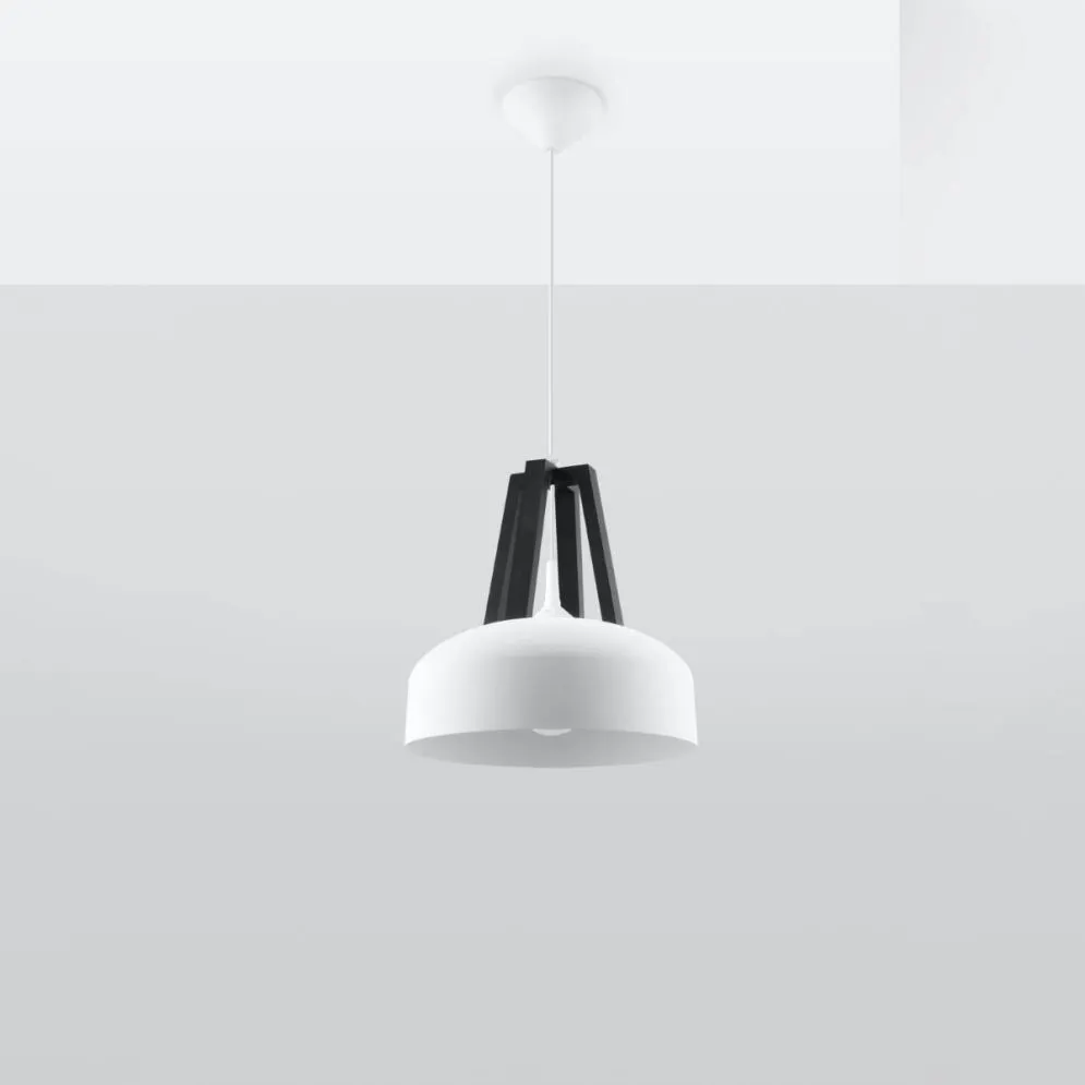 Lampa wisząca CASCO biała/czarna | sklep MIRAT  kolekcja casco