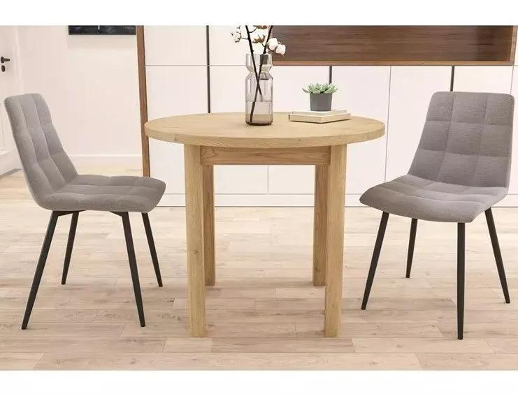 Stół Okrągły ADAM 80 cm Dąb Cremona Torro | Klasyczna Elegancja