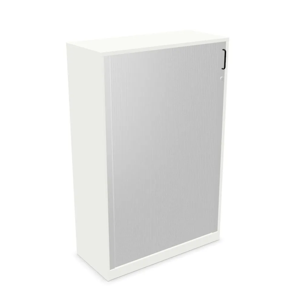 Szafka biurowa żaluzjowa EASY SPACE CABINET HRT 4-OH 100cm biała zamykana I sklep meblowy MIRAT.