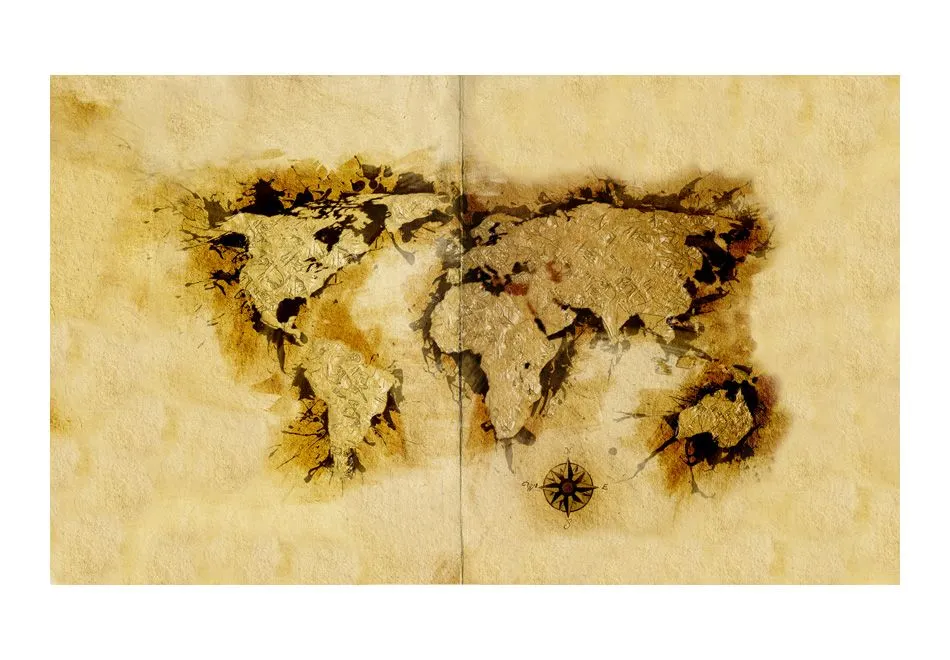 Fototapeta - Mapa poszukiwaczy złota-2