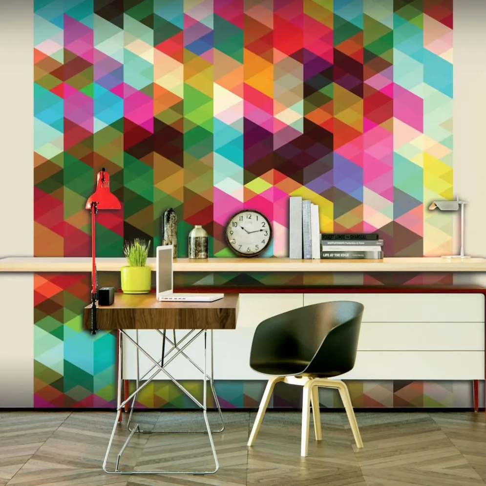 Fototapeta - Kolorowa geometria-1