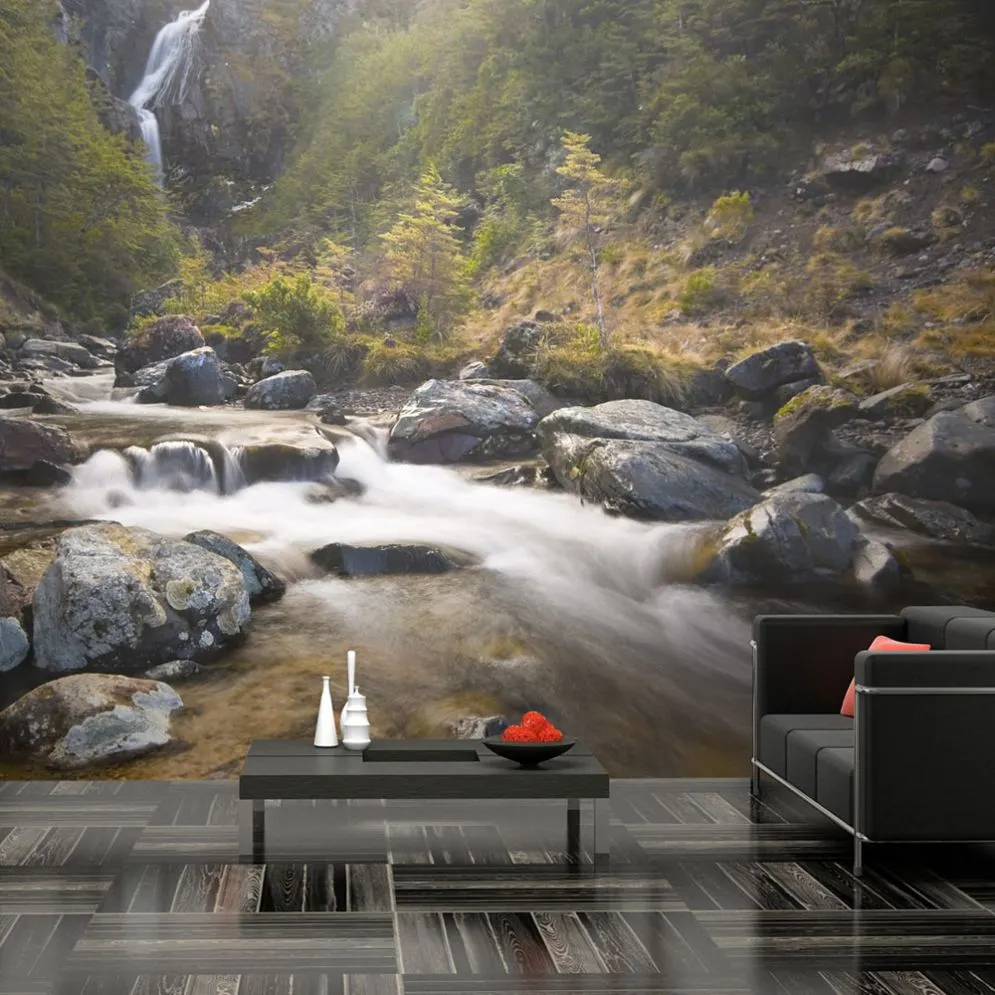 Fototapeta - Ohakune - Waterfalls in New Zealand-1