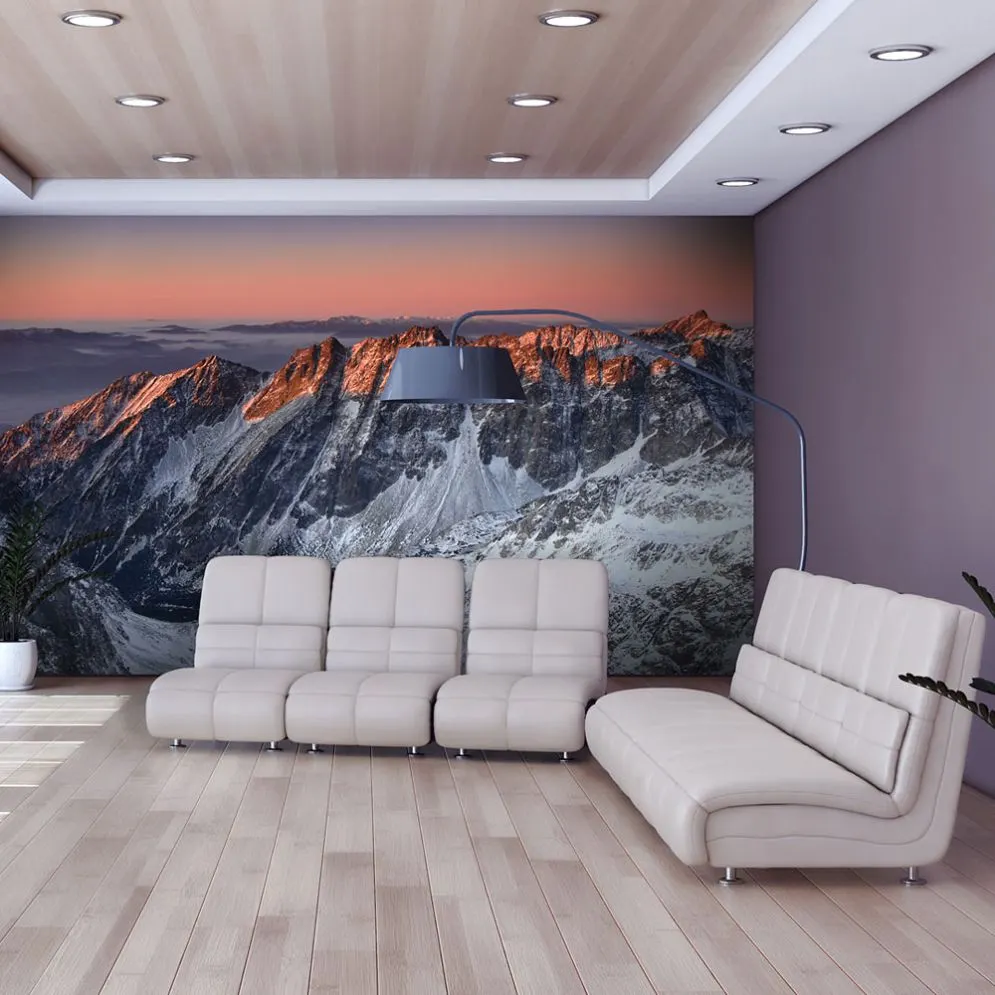 Fototapeta - Beautiful sunrise in the Rocky Mountains-1